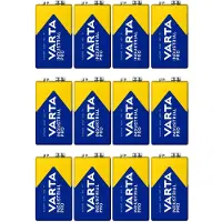 Varta 12x Batterie R9V R-9 6LR61 9V R-9 Alkaline Industrial Pro