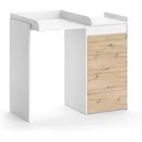 Vicco Waschmaschinenschrank Alf Weiß 116 x 98 cm mit 4 Schubladen, Model 40612