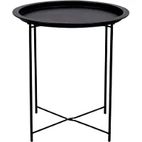 Ebuy24 Baro Couchtisch Ecktisch schwarz.