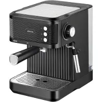 Jocca Espressomaschine Schwarz 850W – 20 Bar Druck, 1,8L Tank, Milchaufschäumer, Edelstahl