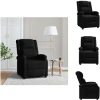 vidaXL Relaxsessel Schwarz Stoff - Sessel