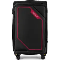 Solier Reisekoffer Koffer mit 4 Rollen Leicht Tourister Trolley Rollkoffer mit Zahlenschloss Groß Reisetrolley M 40L