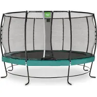 Exit Lotus Premium Trampolin ø427cm, auf Beinen, Rund, Grün