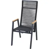 Siena Garden Bologna Dining Move, Rope, Aluminium, Armlehnen aus 100% Teak