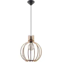 Sollux Hängeleuchte ARANCIA Naturholz 1xE27 15W Holz 100x17x28cm