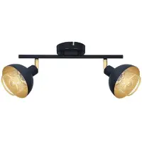 ITALUX Strahlerlampe SAVIO SPL-27357-2-BK-GD