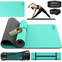 RE:SPORT Yogamatte Türkis Fitnessmatte Gymnastikmatte Pilates Sportmatte Bodenmatte
