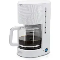 Briebe CM1171WHT, Filterkaffeemaschine, 1,25 l, Gemahlener Kaffee, 1025 W, Weiß