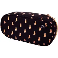 Sonstiges ASTRA HEAD Federmäppchen Federmappe Schülermäppchen Federtasche Tube GOLDENE KATZEN leicht schwarz Kinder Mädchen