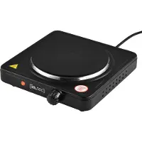 In.tec® Elektrische Kochplatte Gusseisen 1500 W Schwarz