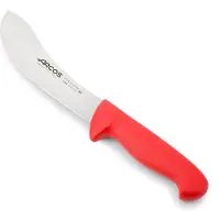 Arcos Enthäutungsmesser Farbe - Prof 295422 Edelstahl Nitrum und mango ergonomische rote Polypropylenklinge und 19 cm, Vitrine