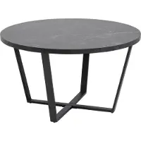 Ebuy24 Amst Couchtisch Marmor print schwarz.