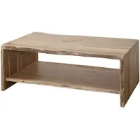 MASSIVMOEBEL24.DE MASSIVMOEBEL24 Couchtisch Akazie 120x70x45 natur lackiert PURE ACACIA #308