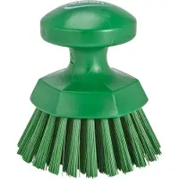 Vikan Hygiene 3885-2 runde Arbeitsbürste grün, harte Fasern, ø110mm