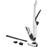 Bosch Serie 4 BBH32551, 2-in-1-Stabstaubsauger, Beutellos, Metallisch, Weiß, 0,4 l, Trocken, Filterung
