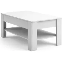 Vicco Couchtisch Milan Weiß 92.2 x 65 cm, Model 28910