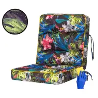 Sellbee Bjird Schaukelkissen Venus - 60 cm Bankkissen Gardenkissen Schaukelauflagen Bankauflagen Auflagen Kissen Hollywoodschaukel Schaukel Bank - Venus - 60 cm - Bunte Bläter