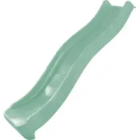 Axi Sky220 Rutsche mit Wasseranschluss Pastellgrün - 220 cm | Anbau Element für Kinder Spielturm/Spielhaus/Stelzenhaus | Wasserrutsche/Anbaurutsche für Podesthöhe 120 cm