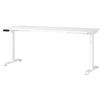 Germania Schreibtisch "Mailand, elektrisch höhenverstellbar", weiß (weiß, weiß, weiß), B:180cm H:91cm T:80cm, Tische, Schreibtisch, in Breitenvariante 120-180 cm, Made in Germany