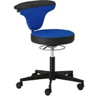 Mayer Sitzmöbel myTORRO SIT Funktionaler Drehstuhl mit festen Armlehnen Höhenverstellbar Dunkelblau-Schwarz max. 140 kg 1351 660 x 590 x 680 mm