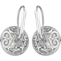 Elli Ohrringe Tropfen Glamour Eleganz Zirkonia 925 Silber Elli Weiß
