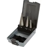 Krino 01259102 Stair Drill HSS for Steel and Metals Set of 3