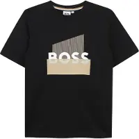 BOSS T-Shirt - Schwarz m. Logo - - 14 Jahre (164) - T-Shirts