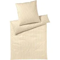 Elegante Mako-Jersey-Bettwäsche-Garnitur Naturally Farbe Sonne Größe 155x220+80x80