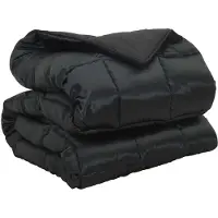 vidaXL Winterbettdecke 155 x 200 cm 450 g/m² Schwarz