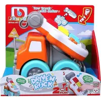 BB Junior - Spielzeugauto Drive' n Rock - Abschleppwagen mit Gitarre Spielfahrzeug Musik