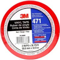 3M PVCKlebeband47rot
