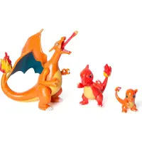 Jazwares PKW2777 - Pokémon - Select Entwicklungs Multipacks - Glumanda #1, Glutexo, Glurak