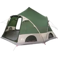 vidaXL Dome Zelt für 4 Personen mit Dach Grün 505 x 450 x 248 cm