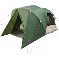 vidaXL Dome Zelt für 6 Personen mit Dach Grün 500 x 314 x 206 cm
