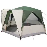 vidaXL Kabinenzelt für 5 Personen Grün und Weiß 333 x 317 x 194 cm