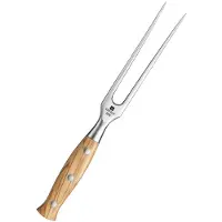 Xinzuo - Fleischgabel – X02O Pin Serie -15 cm - hergestellt aus 3-lagigem Verbundstahl