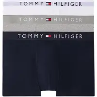 Tommy Hilfiger 3-pack Waistband Trunk Grey Htr/white/desert Sky Größe: S | Unterhosen Outlet | Herren | Grau
