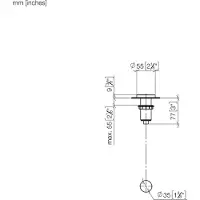 Dornbracht Air-Switch-Bedienknopf, runde Rosette, 10713970-08, Farbe: Platin