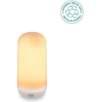 Licht-Erlebnisse Tischleuchte LED Akku Dimmer Fernbedienung IP54 Weiß 2000 K extra warmes Licht kabellose Tischlampe außen Außenleuchte