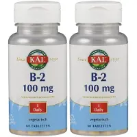 Kal Vitamin B2 Riboflavin 100 mg Tabletten 2x 2x60 St