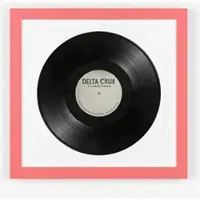 K-Möbel Schallplatten Rahmen Rot 40x40cm 2er Set mit Weißem Passepartout für die Vinyl
