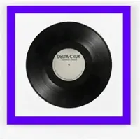 K-Möbel Schallplatten Rahmen Lila 40x40cm 2er Set mit Weißem Passepartout für die Vinyl