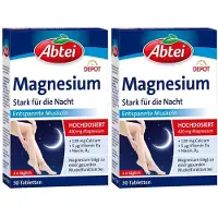 Abtei Magnesium Stark für die Nacht Depot Tabl.TF 2x 2x30 St Tabletten