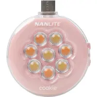 Nanlite Cookie LED Mini-Licht (korallenrosa)