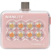 Nanlite Cookie-S LED-Minileuchte (Korallenrosa)