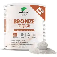 Nature's Finest Bronze Pro - Pulver mit Kollagenpulver, Beta-Carotin, Vitamin C - für eine normale Haut - 125 g