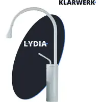 KLARWERK Lydia | Hotel Gastro Weiß Badarmatur | Edelstahl Wasserhahn Für hohe Waschbecken |Mischbatterie 2 Anschlüsse | Hochdruck Armatur hoch |Badezimmer