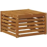 vidaXL Tisch für Outdoor Massivholz Akazie Natur 59 x 59 x 37 cm