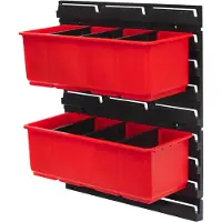 Qbrick System Container Set Nr. 5 Werkstattwand 39 x 35 cm mit 2 Behältern für ONE 200 Basic / Profi / Technik und ONE Organizer XL