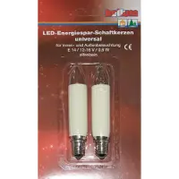 Hellum Schaftkerze-LED für I/A E14 12-16V 2 Stk; 904949